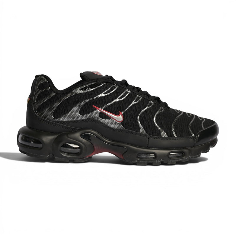 Nike Air Max Plus Black Metallic Silver University Red