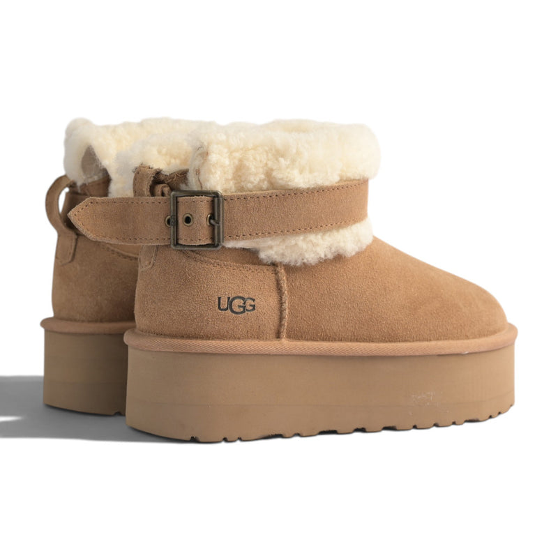 UGG Ultra Mini Belted Roller Boot  Sand