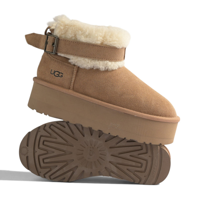 UGG Ultra Mini Belted Roller Boot  Sand